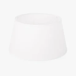 Abatjour Drum em Algodão Branco D30cm