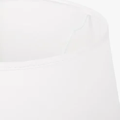Abatjour Drum em Algodão Branco D30cm