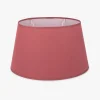 AbatJour Oval em Seda Vermelho Dcm
