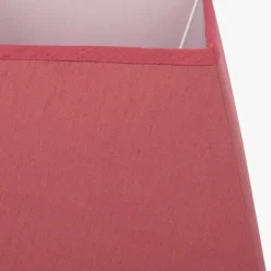 AbatJour Quadrado em Seda Vermelho