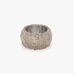 Anel de Guardanapo Missangas Silver