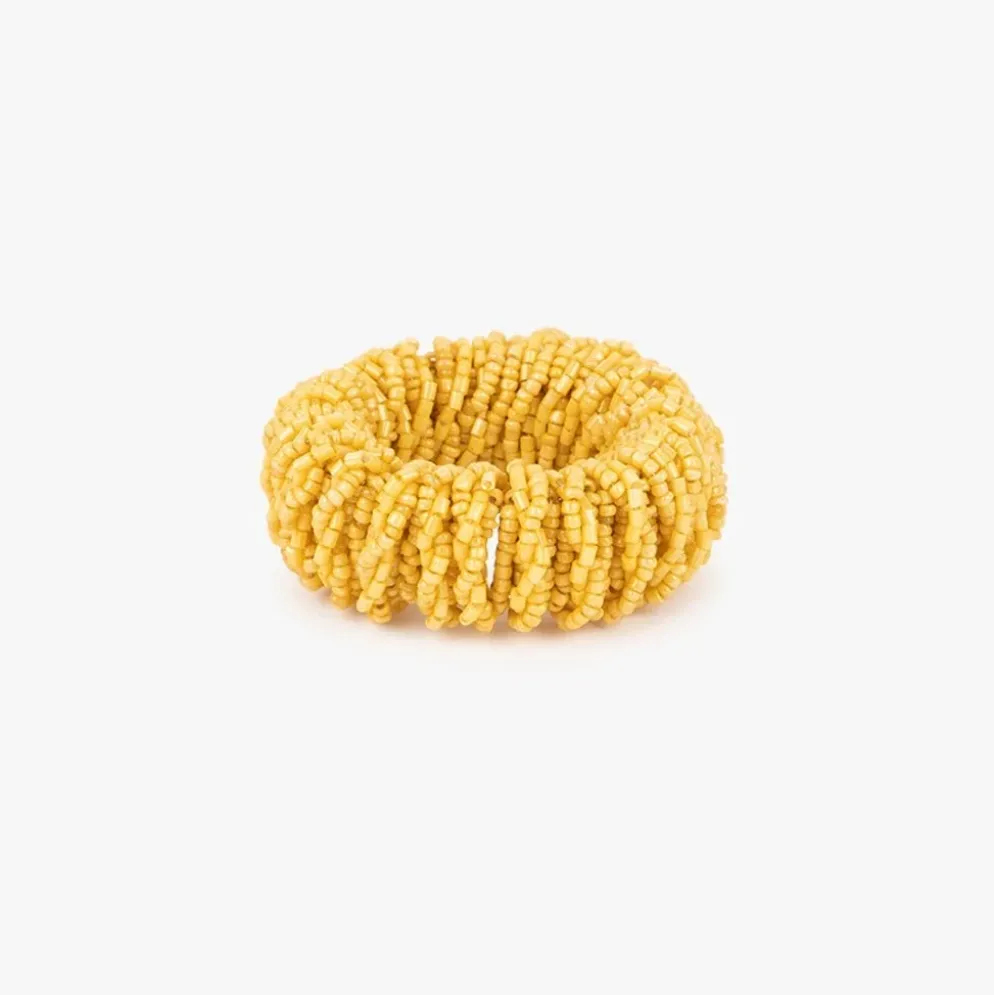 Anel de Guardanapo Missangas Amarelo
