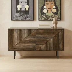 Aparador Geométrico Duas Portas 100x39,5x70 cm