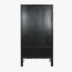 Armário de Madeira Claro com Fechadura Circular Oriental 180 cm
