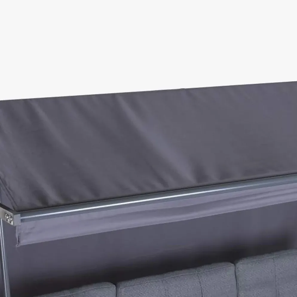 Baloiço de Exterior com 3 lugares Preto