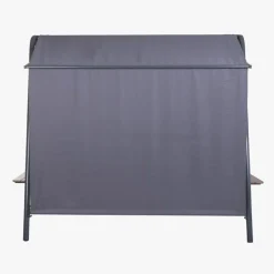 Baloiço de Exterior com 3 lugares Preto
