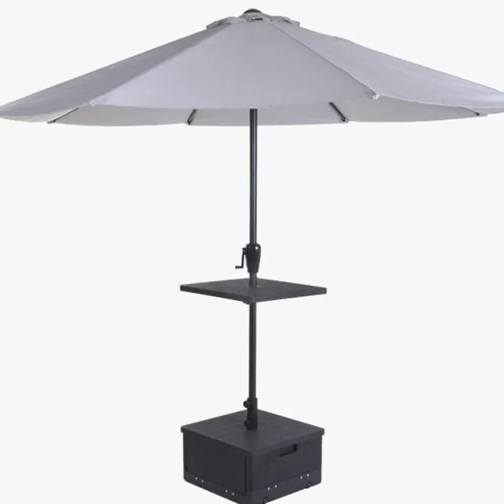 Base de Chapéu de Sol com Mesa de Apoio Preta