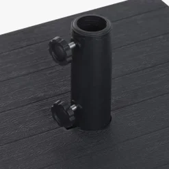 Base de Chapéu de Sol com Mesa de Apoio Preta