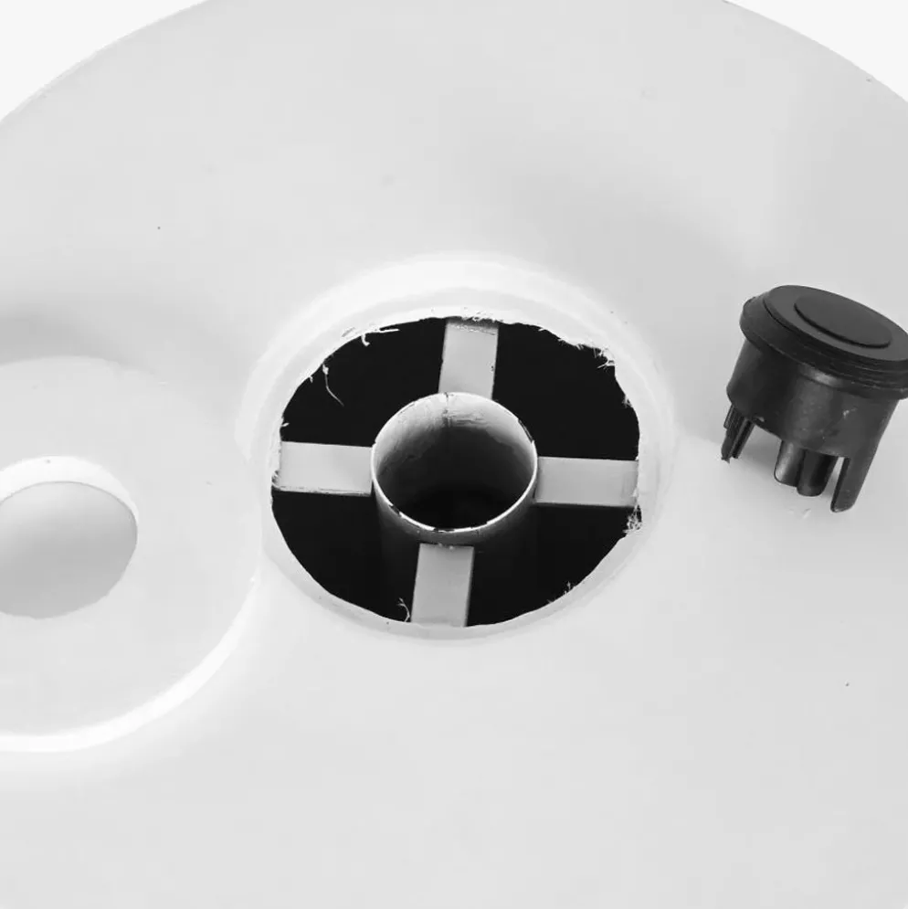 Base de chapéu e mesa de Apoio em Fibra de Vidro