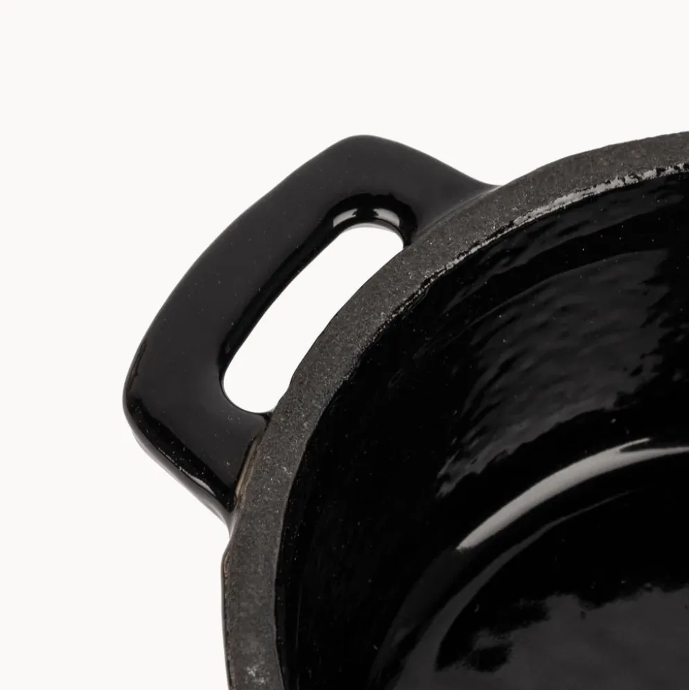 Caçarola Mini de ferro fundido Antracite D10 cm