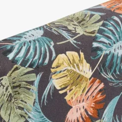 Cabeceira Cama Estofada com Padrão Floral Azul 160 cm