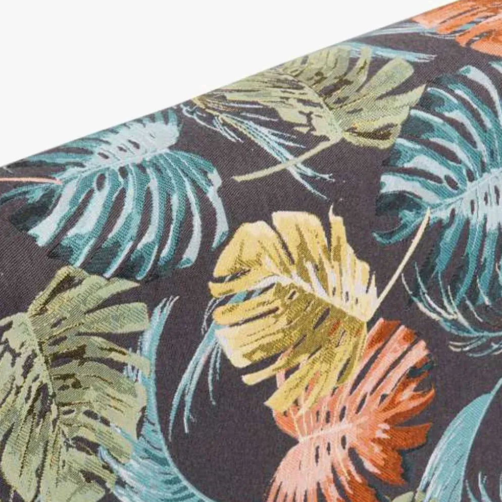 Cabeceira Cama Estofada com Padrão Floral Azul 160 cm
