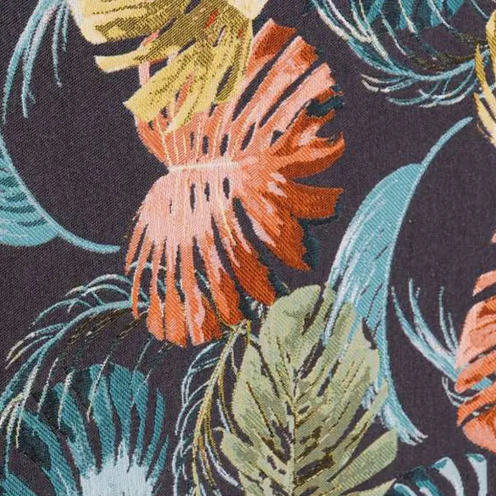 Cabeceira Cama Estofada com Padrão Floral Azul 160 cm