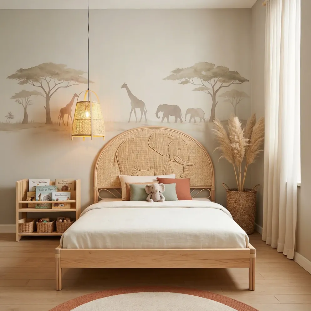 Cabeceira Cama Rattan Elefante 153 cm