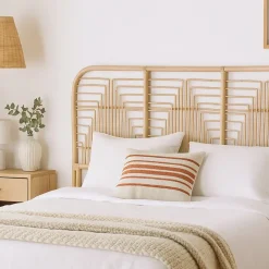 Cabeceira Cama Rattan Retangular 183 cm