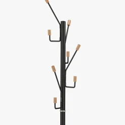 Cabide de Pé com Suporte Preto 185 cm