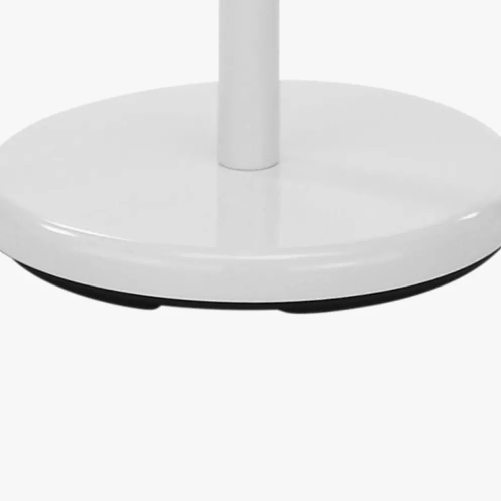 Cabide Pé Branco com Madeira Natural 174 cm