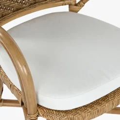 Cadeira de Bambu e Rattan Castanha