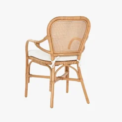 Cadeira de Bambu e Rattan Natural