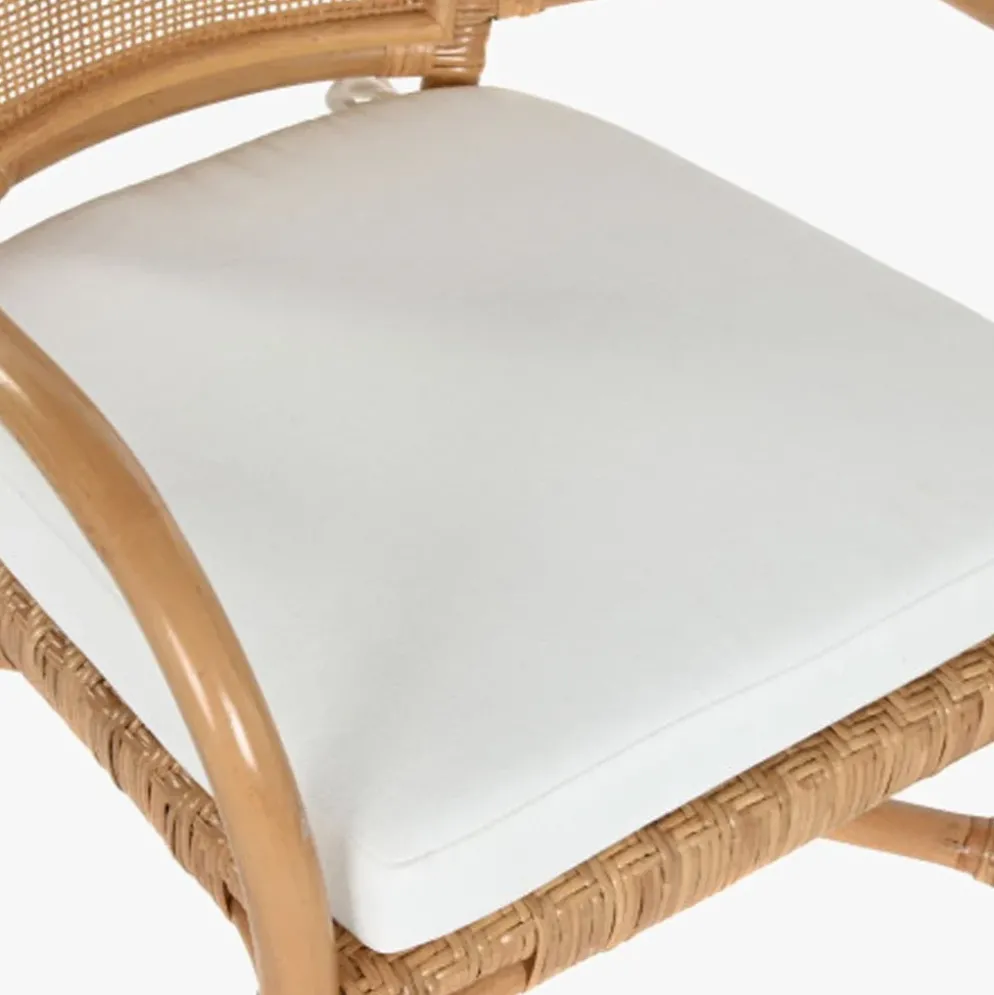 Cadeira de Bambu e Rattan Natural