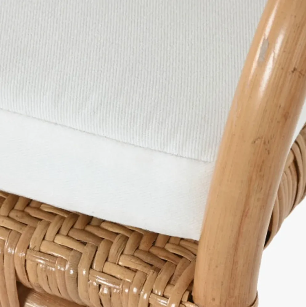 Cadeira de Bambu e Rattan Natural
