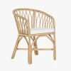 Cadeira de Rattan e Bambu