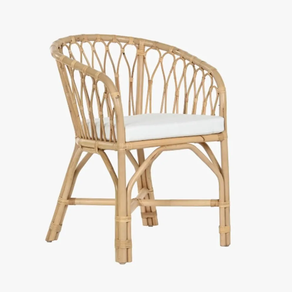 Cadeira de Rattan e Bambu