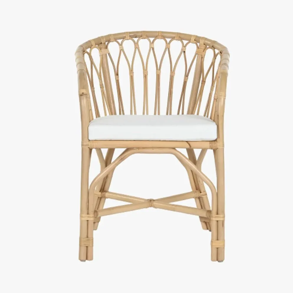 Cadeira de Rattan e Bambu