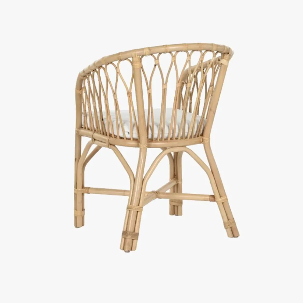 Cadeira de Rattan e Bambu