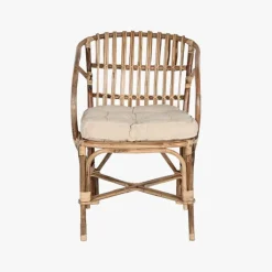 Cadeira de Rattan e Bambu