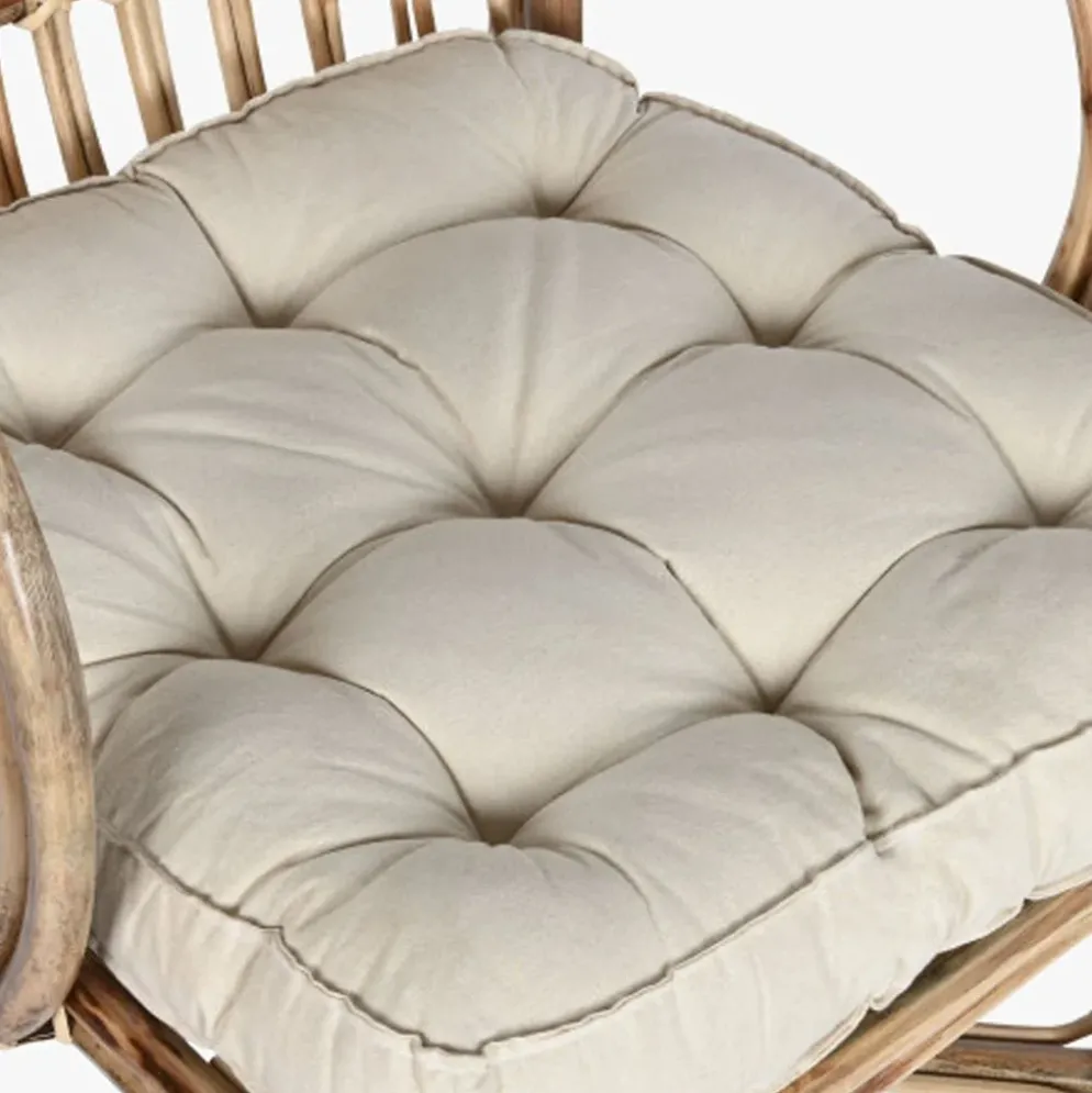 Cadeira de Rattan e Bambu
