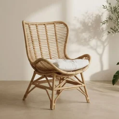 Cadeirão de Rattan Bambu