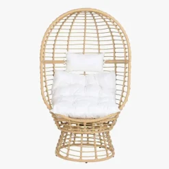 Cadeirão de Rattan Giratório