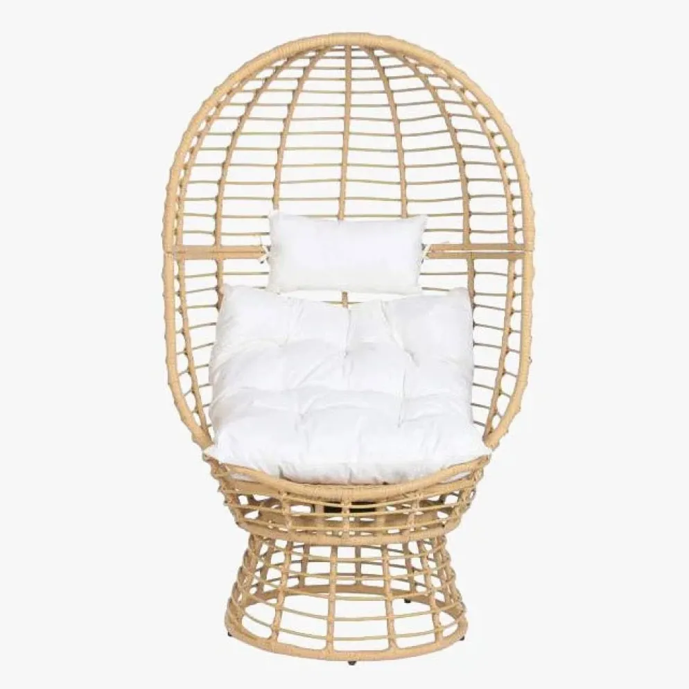 Cadeirão de Rattan Giratório