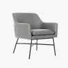 Cadeirão Pé Metal Cinza 66x62x75