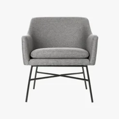 Cadeirão Pé Metal Cinza 66x62x75