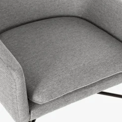 Cadeirão Pé Metal Cinza 66x62x75