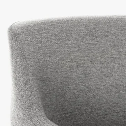 Cadeirão Pé Metal Cinza 66x62x75