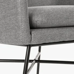 Cadeirão Pé Metal Cinza 66x62x75