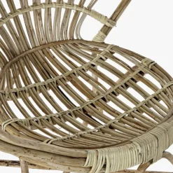 Cadeirão Redondo de Rattan 77x58x85