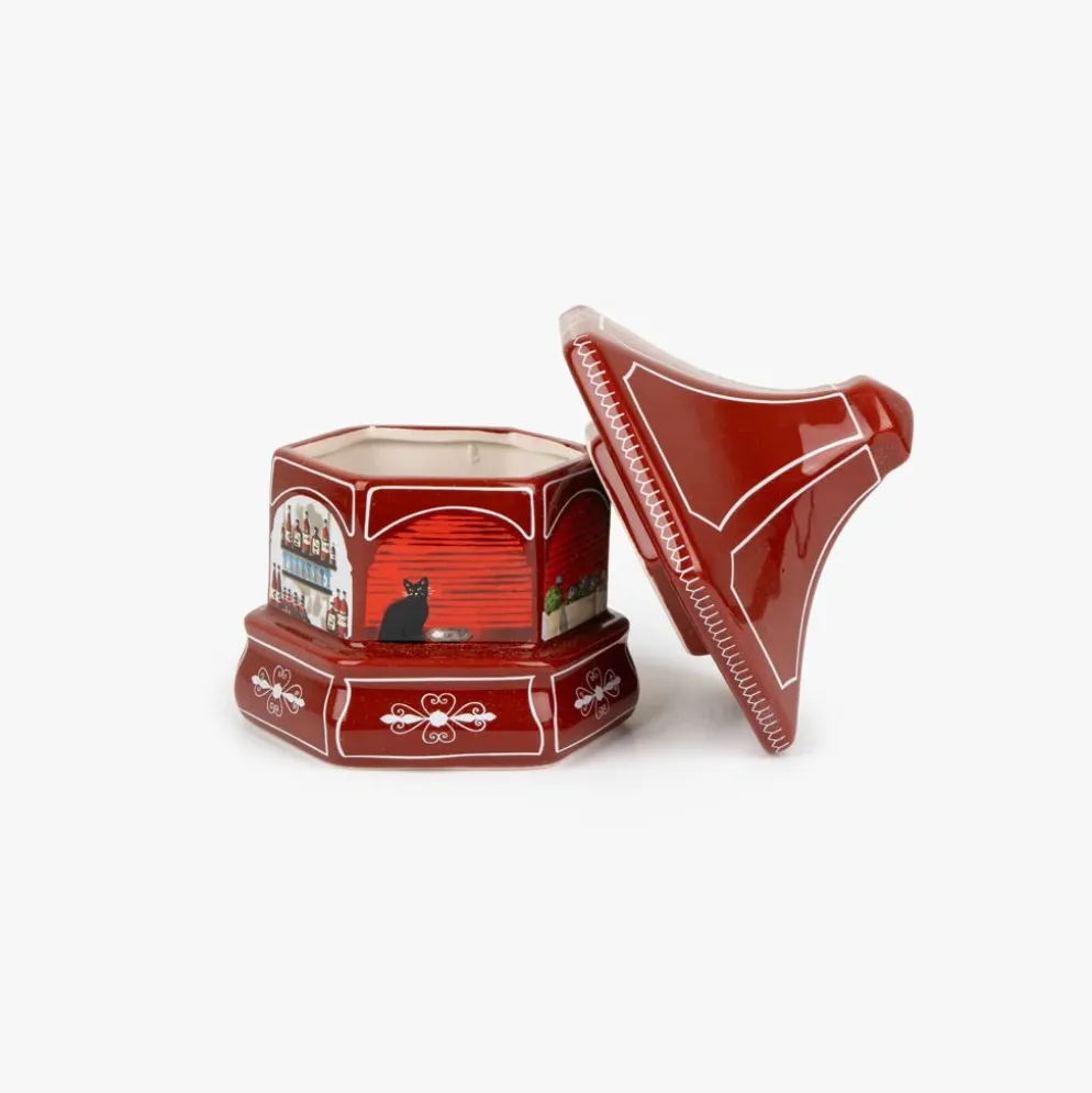 Caixa Decorativa Vermelha Quiosque de Ginjinha