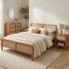 Cama com Cabeceira em Linho