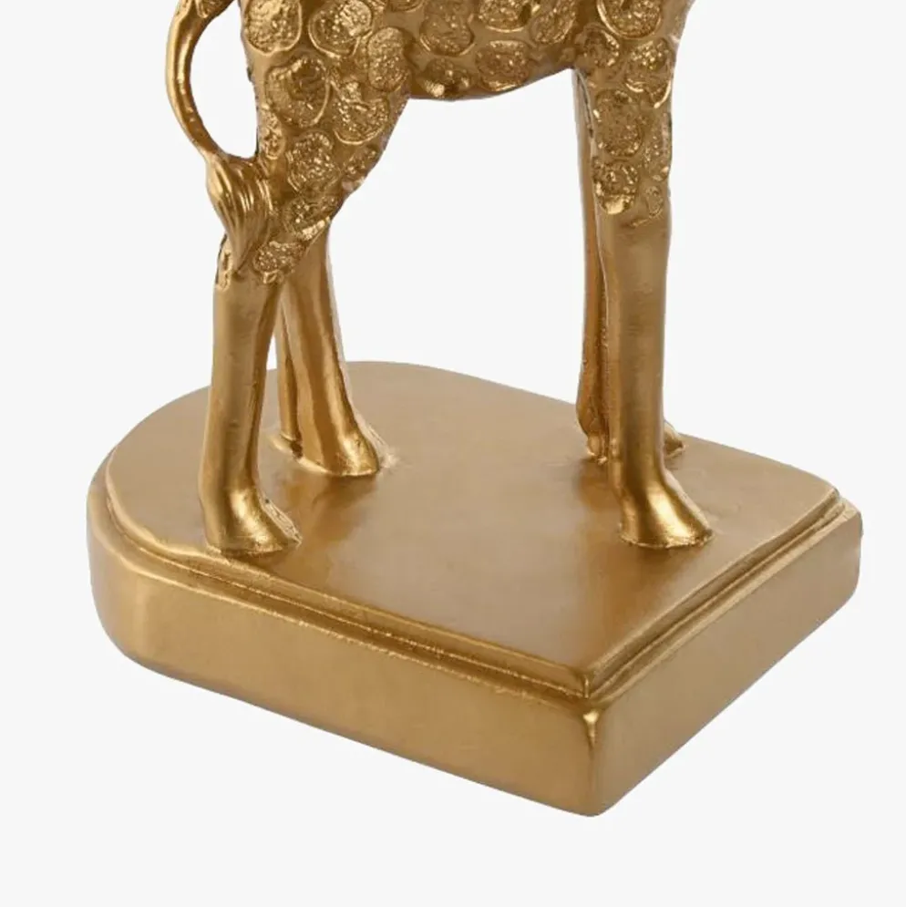 Candeeiro de Mesa Girafa Dourada