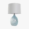 Candeeiro de Mesa Vidro Azul