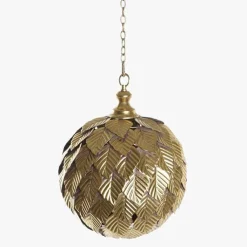 Candeeiro de Teto Bola Dourada