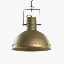 Candeeiro de Teto Metal Dourado