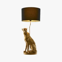 Candeeiro Leopardo Dourado