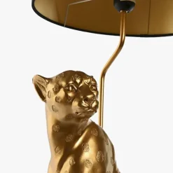 Candeeiro Leopardo Dourado