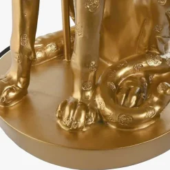 Candeeiro Leopardo Dourado