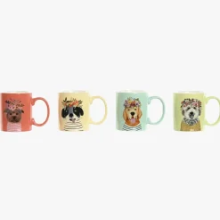 Caneca Cão Flores 360ml